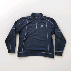 Bridgestone Golf 1/4 Zip Quarter zip Pullover Men's Sz XL  Black Winter Fall
